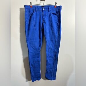 Arizona Jeans Co Super Skinny Jeans Juniors Size 11 Royal Blue Jeans Stretch